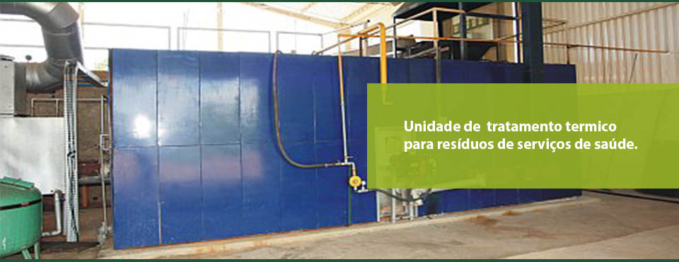 Ambiental Coleta de Resíduos - Unidade de tratamento termico para resíduos de saúde. 
